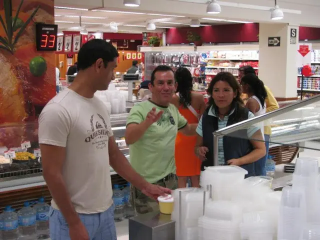 Tesco supermarket securing alcohol goods with cash registers due to persistent shoplifting...