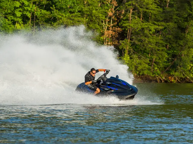 Luxury Car BMW 7 Series Encountered Predicament as it Fell into a Lake During Jet Ski Launch Event