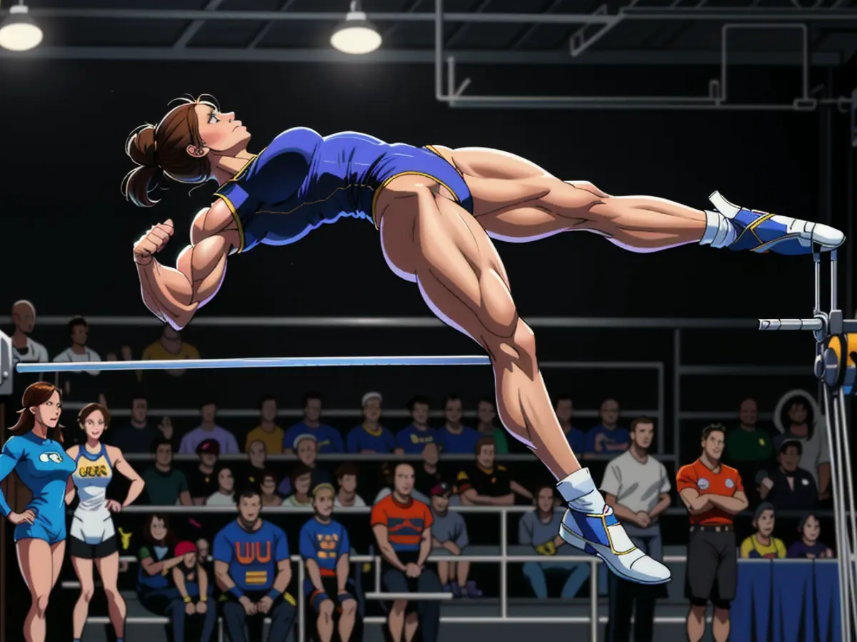 Title: UCLA and California Clash in Women's Collegiate Gymnastics Classic, Alongside Oregon State Title: UCLA vs. California and Oregon State at the American Gold Women's Collegiate Gymnastics Classic
