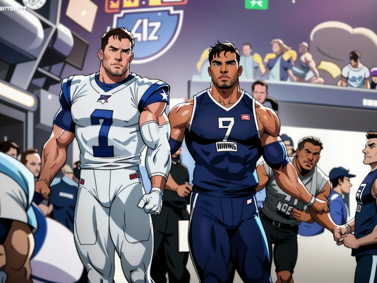 Dallas Football Team's Coach Brian Schottenheimer and Quarterback Dak Prescott In this context, we're discussing the Dallas Cowboys' coaching staff and specifically their offensive coordinator, Brian Schottenheimer, along with their quarterback, Dak Prescott.
