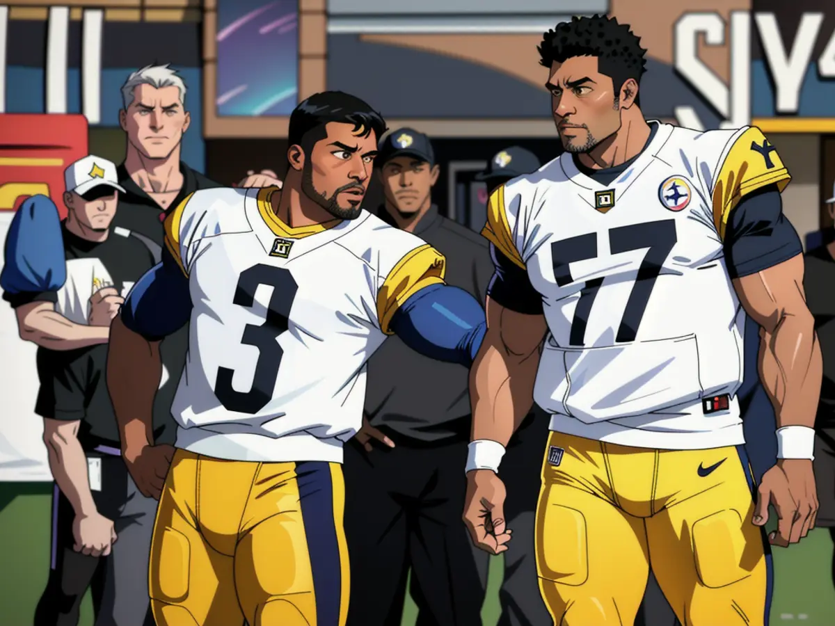 In this context, we're discussing the Pittsburgh Steelers' quarterback, Russell Wilson, and their head coach, Mike Tomlin. Pittsburgh's football team, led by quarterback Russell Wilson and head coach Mike Tomlin.