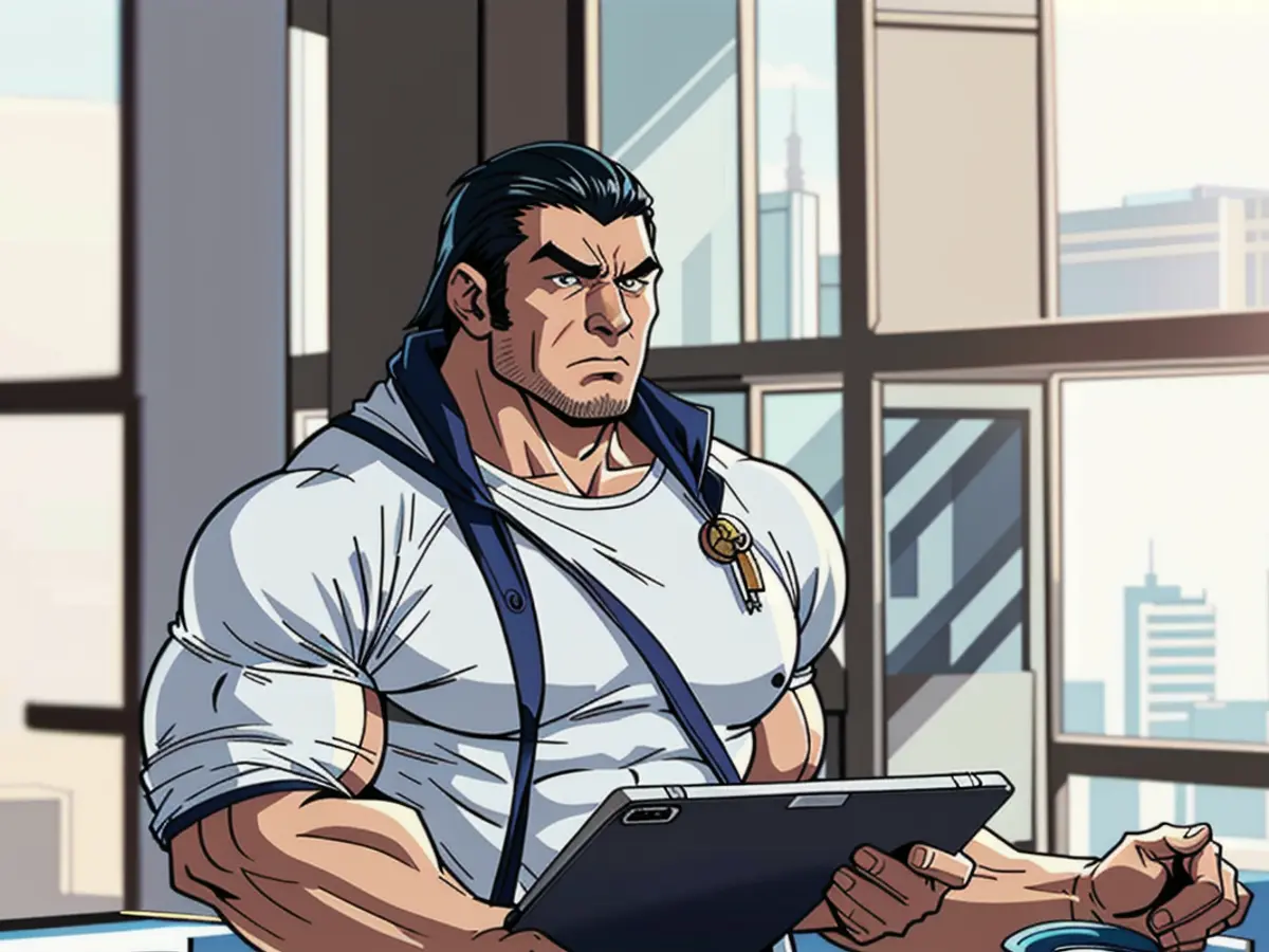 An individual engages in a phone conversation whilst scrutinizing a tablet.