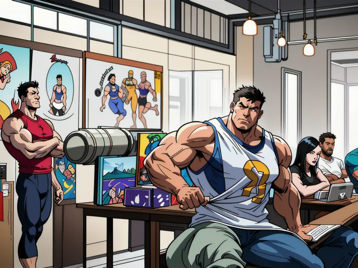 Entrepreneurs congregated, fixated on a speaker delivering a captivating lecture.